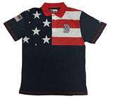 DYNASTY Red Sox Men's Dri Fit Stars & Stripes 3 Button Polo Shirt  CHOOSE SIZE