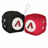 Arizona Diamondbacks Plush Fuzzy Dice NEW MLB Auto String