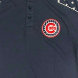 Chicago Cubs Men's Patriotic Embroidered Logo Polo Shirt Blue