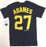 Willy Adames #27 Milwaukee Brewers MLB 2-Sided Men's T-Shirt SMALL