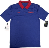 NIKE Chicago Cubs MLB Men's Dri-Fit Short Sleeve Polo Shirt SMALL
