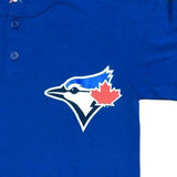 Majestic Toronto Blue Jays Men's Two Button Jersey Shirt Small Blue