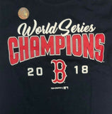 Boston Red Sox MLB 2018 World Series Champions Girl's T-Shirt Blue Med 7/8