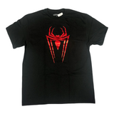 Mad Engine The Amazing Spider-Man Men's Red Foil Logo T-Shirt Halloween LARGE