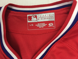 DYNASTY Philadelphia Phillies Men's Red Full Button Jersey Large