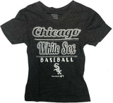 Chicago White Sox Girl's V-Neck T-Shirt Gray XS 4/5