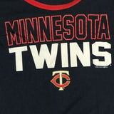 Minnesota Twins Women's  Long Sleeve T-Shirt Large Navy Red