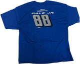 NASCAR Dale Earnhart Jr. #88 Men's Uniform T-Shirt Blue 3X