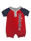 St. Louis Cardinals MLB Girl's Infant Baby Fringe Creeper Romper 6/9 Months