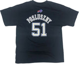 Buffalo Bills Paul Posluszny #51 Men's T-Shirt Blue NEW