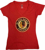 Chicago Blackhawks Women’s V-Neck T-Shirt Red