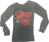 Chicago Bulls Established 1966 Girl's Long Sleeve T-Shirt Gray Medium 7/8