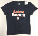Houston Astros MLB Tie Front DriFit Women's T-Shirt CHOOSE SIZE