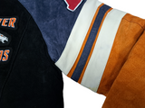 Denver Broncos GIII NFL Men's Full Zip Suede Leather Jacket SMALL