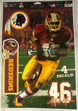 NFL Washington Redskins Alfred Morris #46 Multi-Use Decal, 11" x 17" NEW