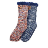 Chicago Bears FOCO NFL Tall Non Slip Footy Slippers Socks Women's  2 PACK