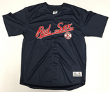 DYNASTY Boston Red Sox MLB Men's Full Button Dri Fit Logo Jersey LARGE