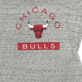 NBA Chicago Bulls Basketball Women's Gray Long Sleeve Hooded Shirt Large 12/14