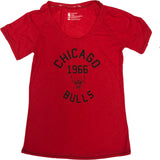 Chicago Bulls Women's Chicago 1966 Short Sleeve Scoop T-Shirt Red Medium
