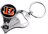 Cincinnati Bengals 3-IN-1 Keychain, Nail Clipper, Bottle Opener NFL