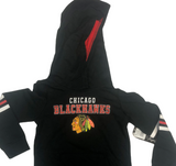Chicago Blackhawks Girls Youth Hoodie Black Large 10/12