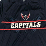 Washington Capitals Men's Dry Active Long Sleeve T-Shirt Small Blue