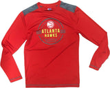 Atlanta Hawks Men's Long Sleeve Dry Fabric T-Shirt Red 2X