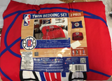 Los Angeles Clippers Northwest NBA Unisex TWIN Comforter and Sham Bed Set