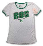 Boston Celtics Scoop Ringer Women's T-Shirt Small 4/6