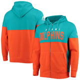 G-III NFL Miami Dolphins Prime Time Full Zip Hoodie Jacket CHOOSE SIZE