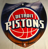 Detroit Pistons NBA Team Interstate Sign Shield Plastic Shield Sign 8" by 8"