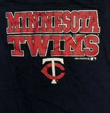 Minnesota Twins Girl's Short Sleeve Jersey Stripe T-Shirt Small 6/6X