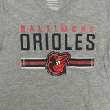 Baltimore Orioles Girl's Sparkle V-Neck T-Shirt S 6/6X