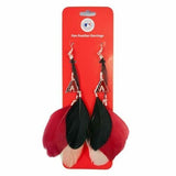 Arizona Diamondbacks MLB Dangle Fan Feather Earrings Team Colors