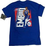 Philadelphia 76ers Joel Embiid #21 Men's T-Shirt Small Blue