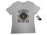 Milwaukee Brewers MLB Youth Girls Sparkly T-Shirt Large 10/12