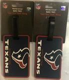Houston Texans Travel Bag Tag Luggage ID Tag NFL -  SET OF 2