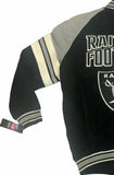 GIII Las Vegas Raiders Men's Full Zip Suede Leather Jacket SMALL